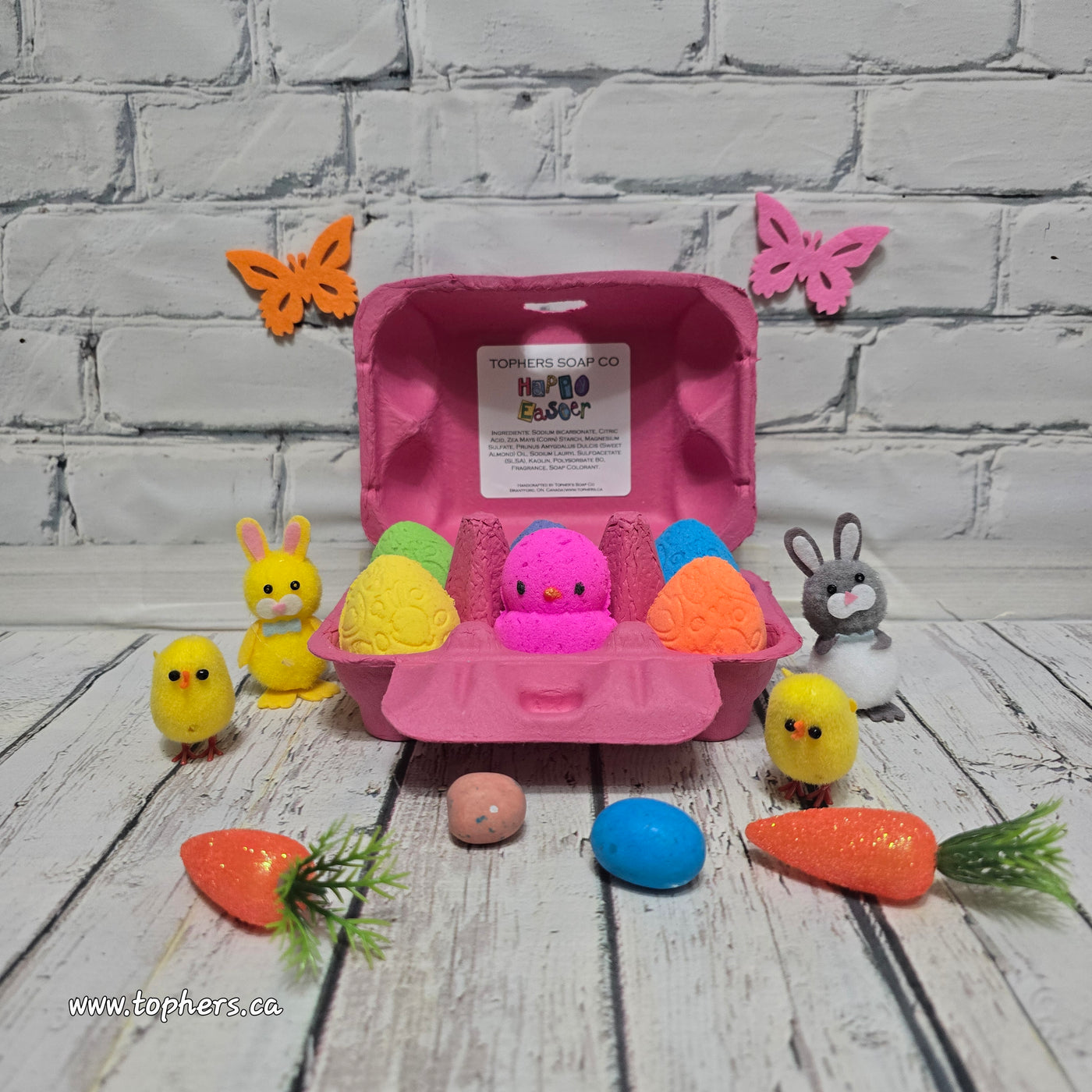 Easter Egg Mini Chick 6 Pack Carton | Foaming Bath Bombs